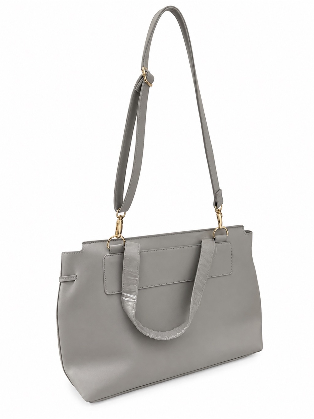 Women's Gray Shoulder leather Tote Bag